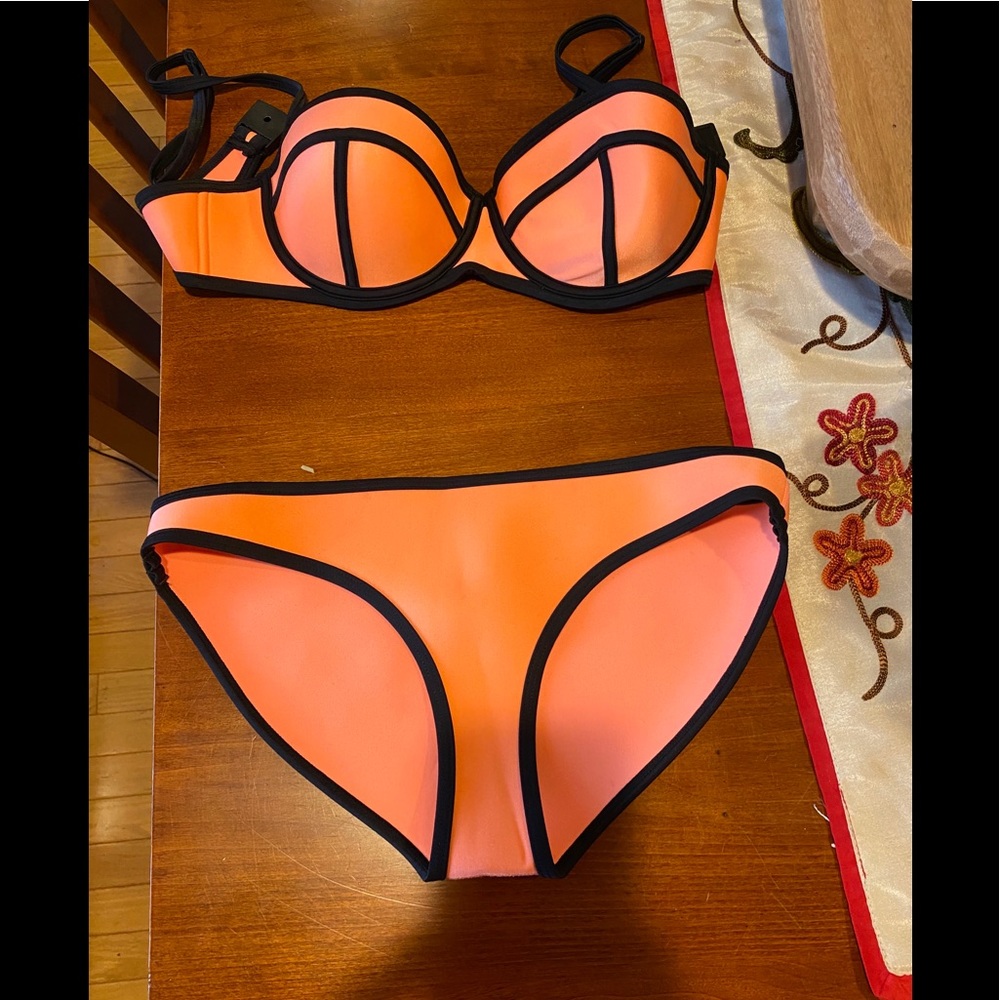 Triangle bathing suit.